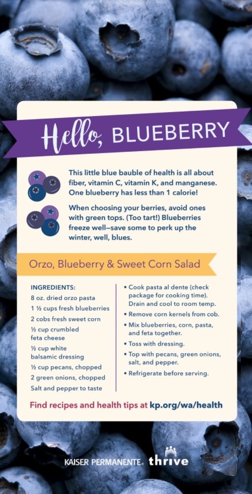 Blueberry Orzo Salad Recipe