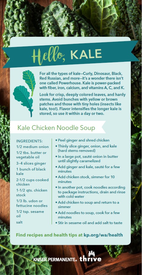Kale Chicken Noodle Soup Recipe