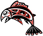 Native American Salmon Art